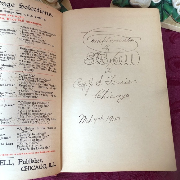 1900 Antique Book:  Make His Praise Glorious for the Sunday School and Church - Picture 2 of 10